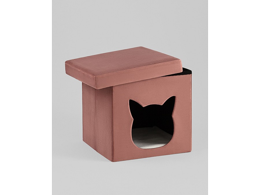 Пуф складной с ящиком Store Pet розовый