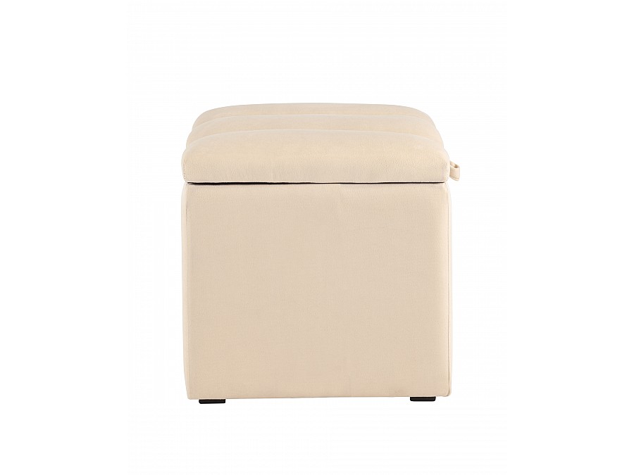 Пуф с крышкой Нильсон велюр бежевый