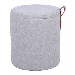 Пуф с ящиком Эркки рогожка S серый