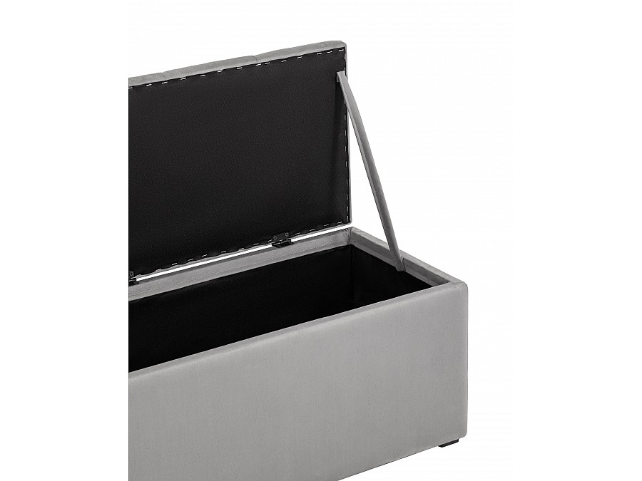 Пуф с крышкой Нильсон 2 велюр серый