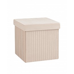 Пуф складной с ящиком Store Square бежевый