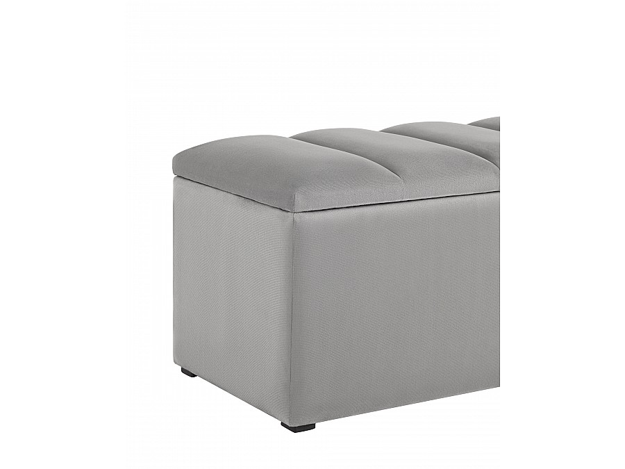 Пуф с крышкой Нильсон 2 велюр серый