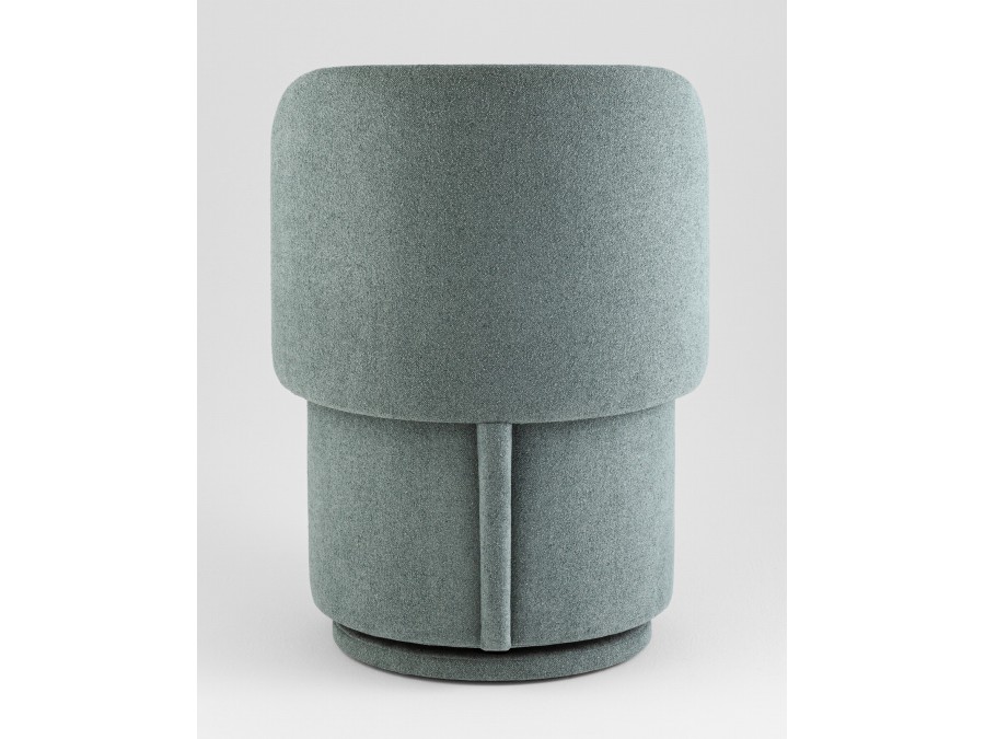 Пуф-трансформер Таунсвилл вращающийся с ящиком букле зеленый