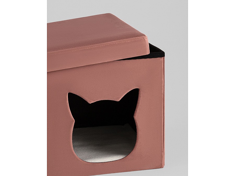 Пуф складной с ящиком Store Pet розовый