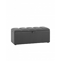 Пуф с крышкой Нильсон 2 велюр тёмно-серый