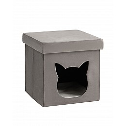 Пуф складной с ящиком Store Pet антрацитовый