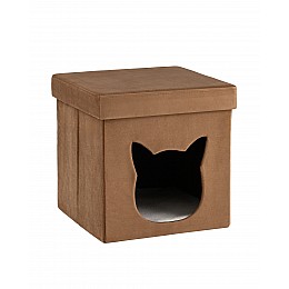 Пуф складной с ящиком Store Pet коричневый