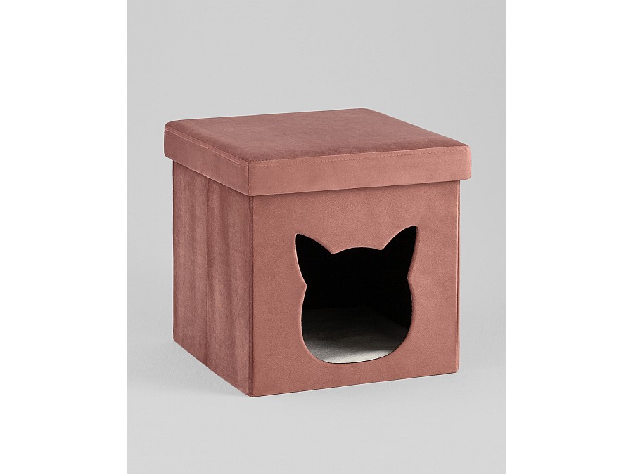 Пуф складной с ящиком Store Pet розовый