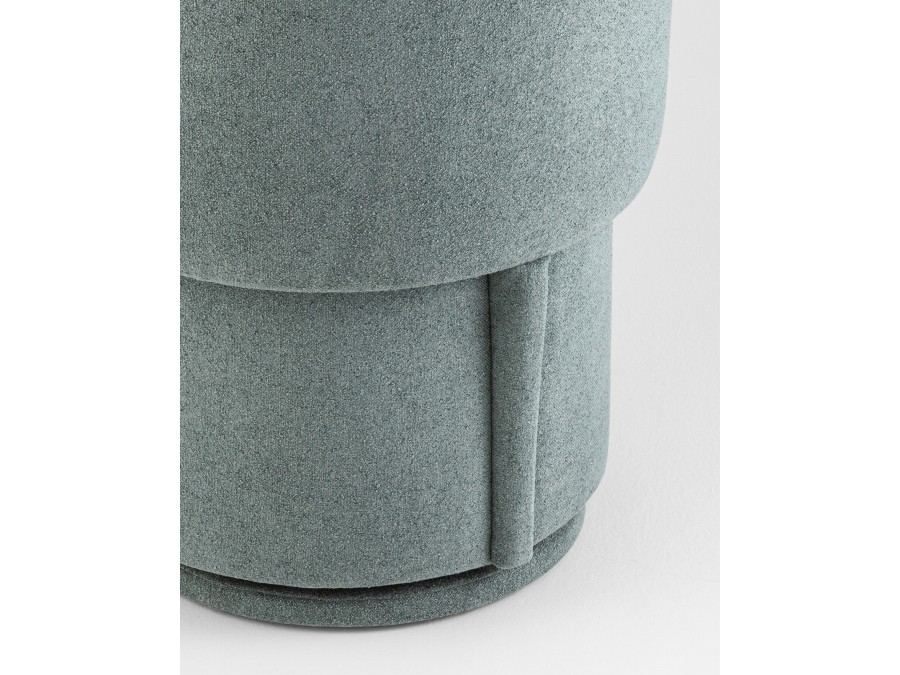 Пуф-трансформер Таунсвилл вращающийся с ящиком букле зеленый