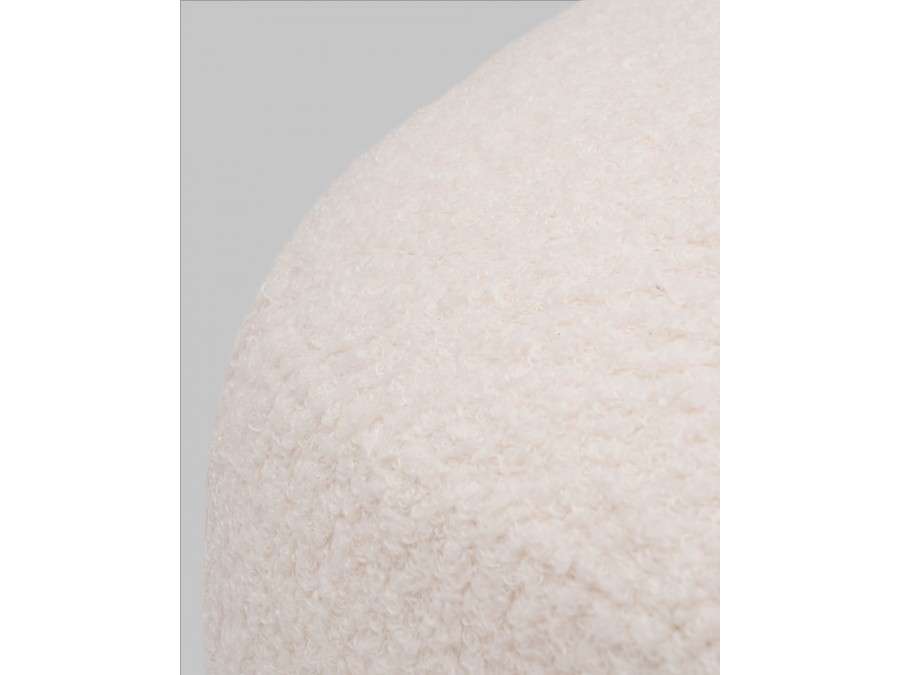 Пуф Стоун букле Fluffy молочный