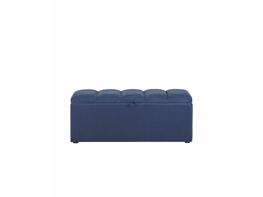 Пуф с крышкой Нильсон 2 велюр синий