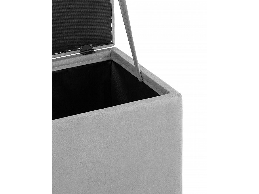 Пуф с крышкой Нильсон велюр серый