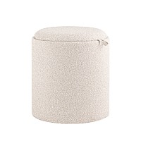 Пуф-столик с ящиком Хюгге S букле бежевый