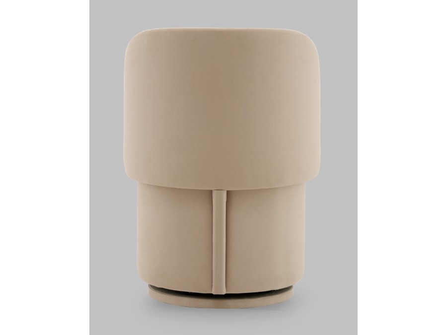 Пуф-трансформер Таунсвилл вращающийся с ящиком велюр бежевый