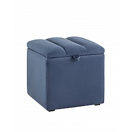Пуф с крышкой Нильсон велюр синий