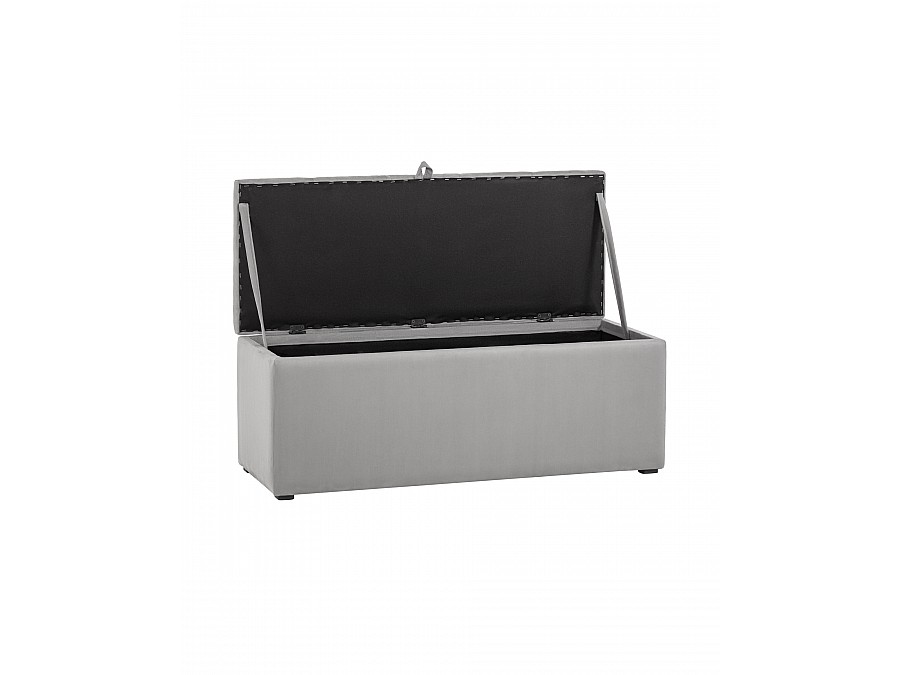 Пуф с крышкой Нильсон 2 велюр серый