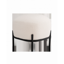 Пуф Стоун букле Fluffy молочный