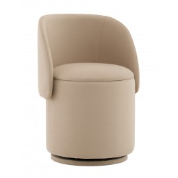 Пуф-трансформер Таунсвилл вращающийся с ящиком велюр бежевый