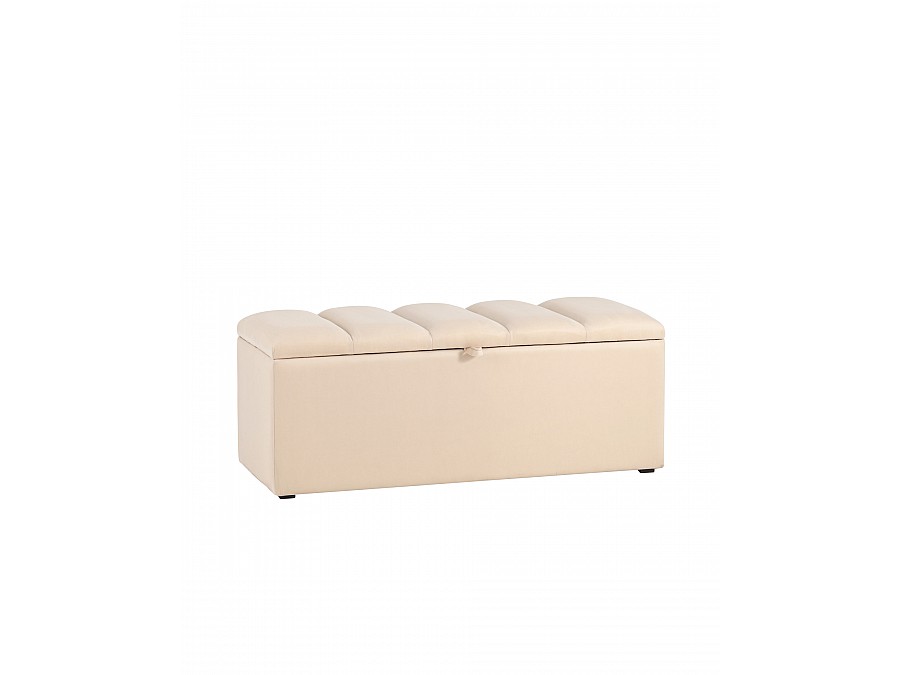 Пуф с крышкой Нильсон 2 велюр бежевый