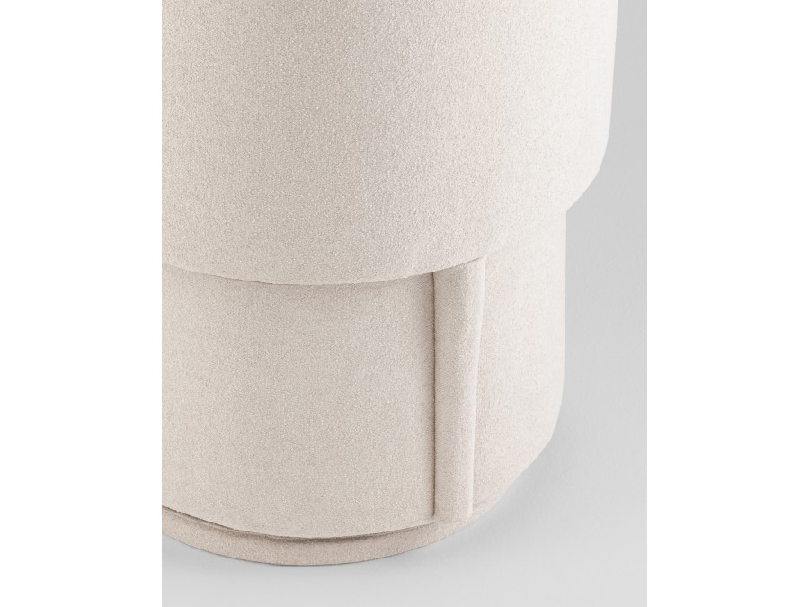 Пуф-трансформер Таунсвилл вращающийся с ящиком букле молочный