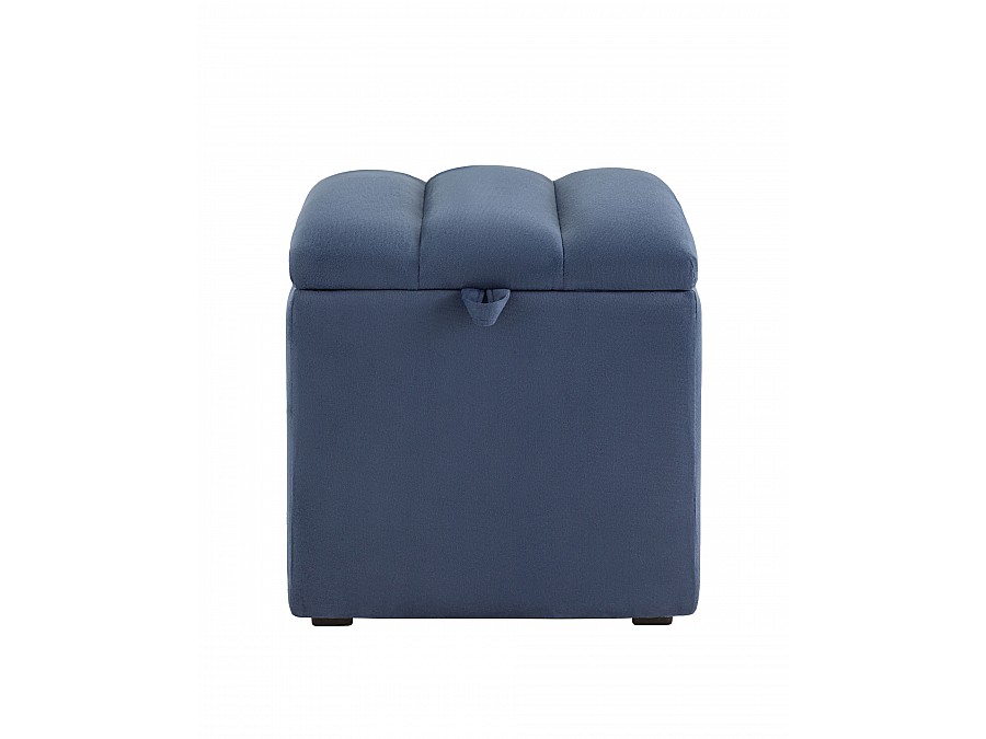 Пуф с крышкой Нильсон велюр синий