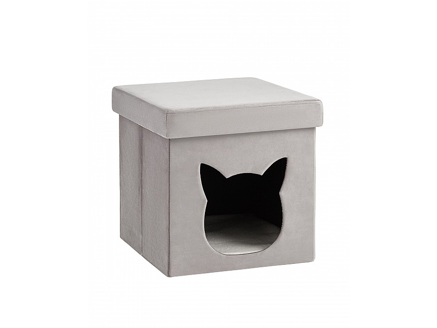 Пуф складной с ящиком Store Pet серый
