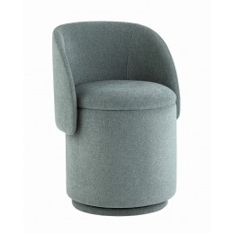Пуф-трансформер Таунсвилл вращающийся с ящиком букле зеленый