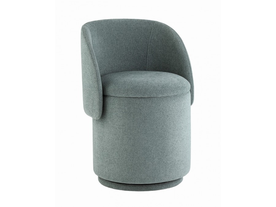 Пуф-трансформер Таунсвилл вращающийся с ящиком букле зеленый