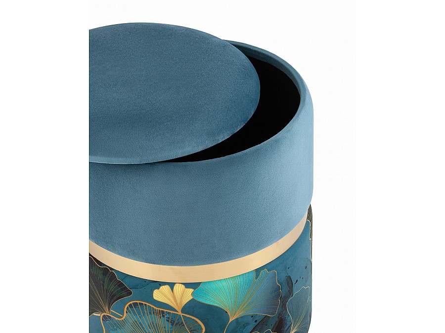 Пуф Кэрри с ящиком велюр Gingko