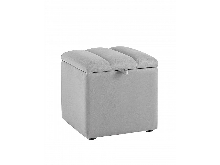Пуф с крышкой Нильсон велюр серый