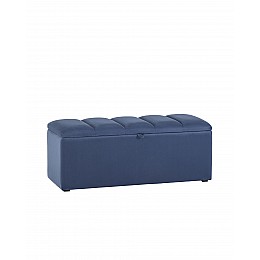 Пуф с крышкой Нильсон 2 велюр синий