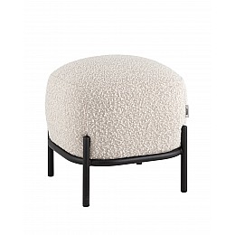 Пуф Стоун ткань букле молочный
