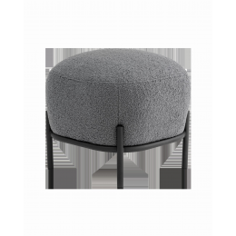 Пуф Стоун букле Fluffy темно-серый