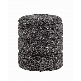 Пуф с ящиком Hive XS букле черный меланж