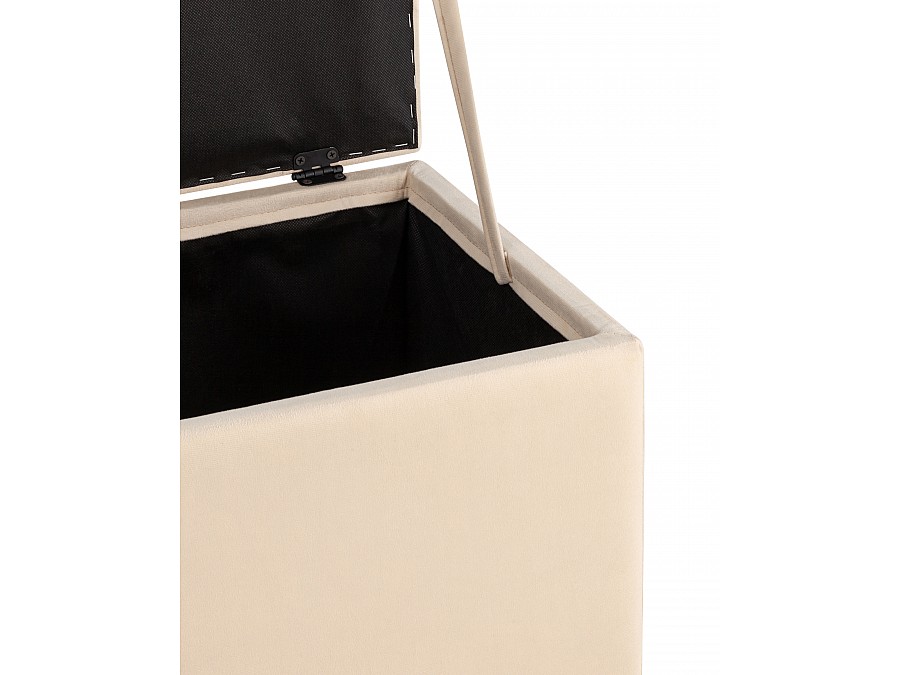 Пуф с крышкой Нильсон велюр бежевый