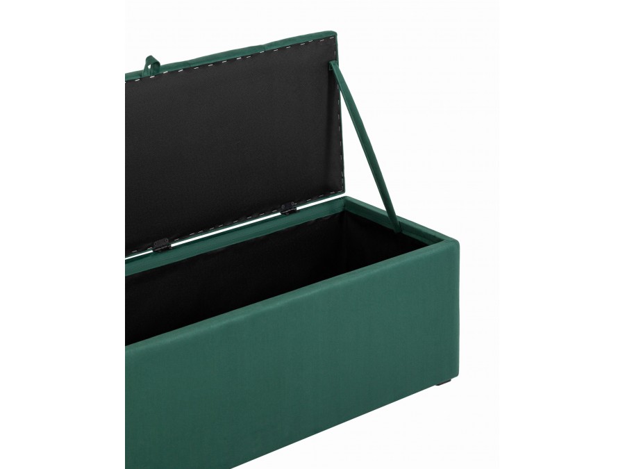 Пуф с крышкой Нильсон 2 велюр зелёный