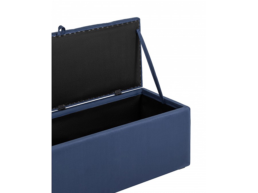 Пуф с крышкой Нильсон 2 велюр синий