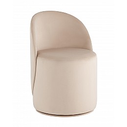 Пуф Loreen вращающийся велюр молочный