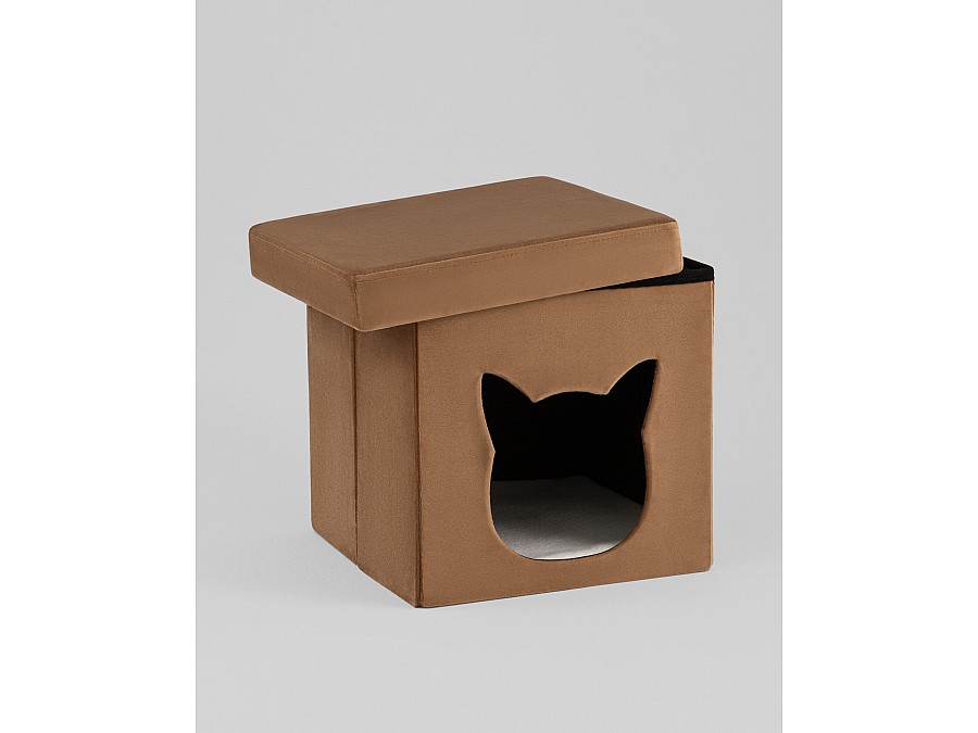 Пуф складной с ящиком Store Pet коричневый