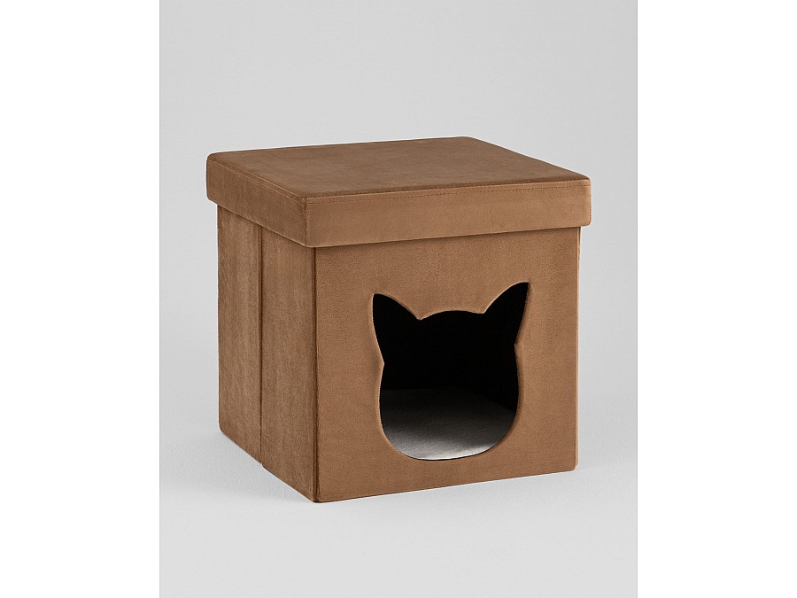Пуф складной с ящиком Store Pet коричневый