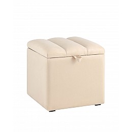 Пуф с крышкой Нильсон велюр бежевый