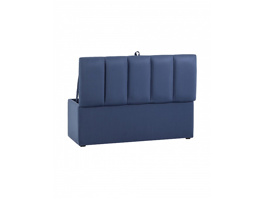 Пуф с крышкой Нильсон 2 велюр синий