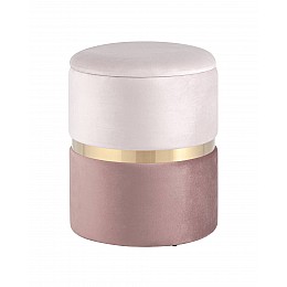 Пуф Кэрри с ящиком велюр розовый