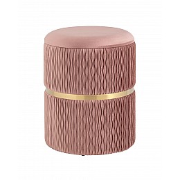 Пуф Джесси с ящиком велюр розовый