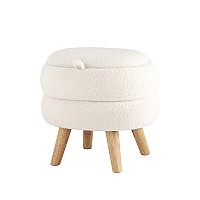 Пуф с ящиком Винни M тедди белый