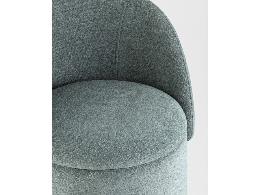 Пуф-трансформер Таунсвилл вращающийся с ящиком букле зеленый