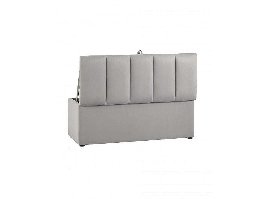 Пуф с крышкой Нильсон 2 велюр серый