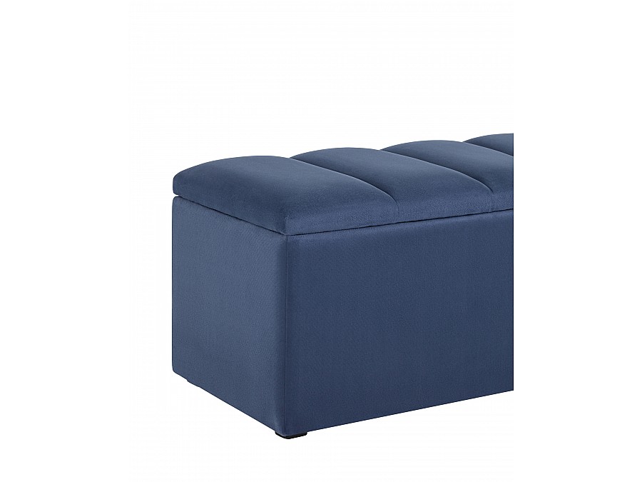 Пуф с крышкой Нильсон 2 велюр синий