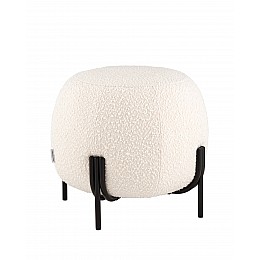 Пуф Флик new  ткань букле молочный