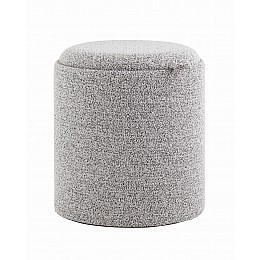 Пуф-столик с ящиком Хюгге S букле серый